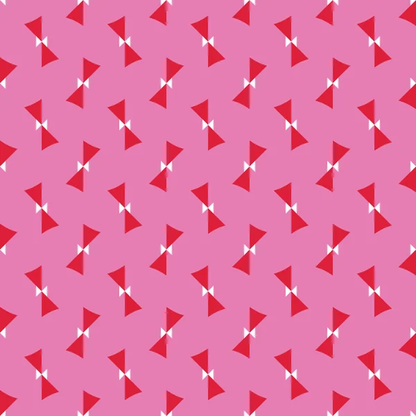 Векторный Бесшовный Текстурный Фон Геометрическими Фигурами Окрашенный Розовые Красные Белые — стоковый вектор