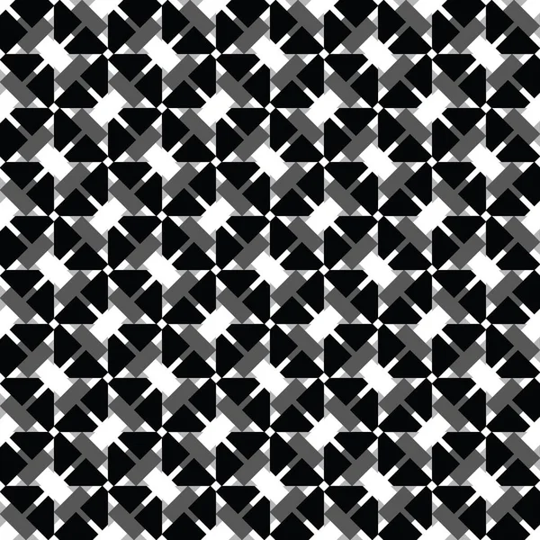 Vector Seamless Pattern Texture Background Geometric Shapes Black Grey White — Stock Vector