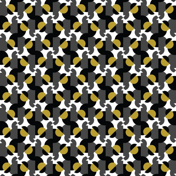 Vektorové Bezešvé Vzor Textury Pozadí Geometrickými Tvary Barevné Žluté Černé — Stockový vektor