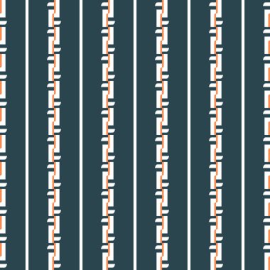 Geometrik şekilli, mavi, turuncu ve beyaz renklerde vektörsüz desen arkaplanı.
