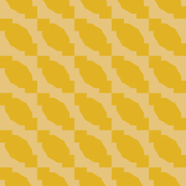 幾何学的形状を持つベクトルシームレスパターンテクスチャの背景 黄色の色で着色 — ストックベクタ