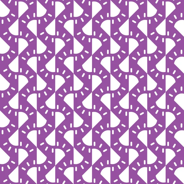 Векторний Безшовний Фон Текстури Візерунка Геометричними Формами Кольоровий Фіолетовому Білому — стоковий вектор