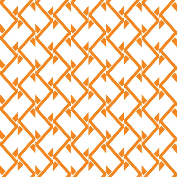 Vector Naadloze Patroon Textuur Achtergrond Met Geometrische Vormen Gekleurd Oranje — Stockvector