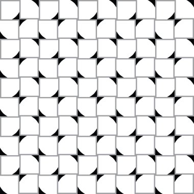 Geometrik şekilli, beyaz, gri ve siyah renkli vektörsüz desen arkaplanı.