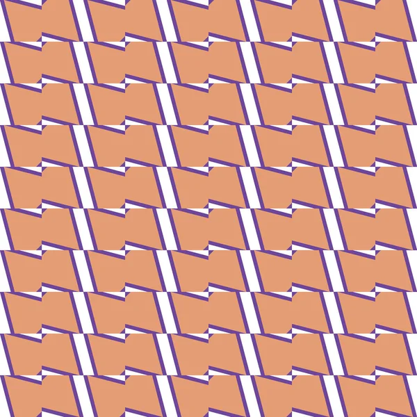 Векторний Безшовний Візерунок Текстури Фон Геометричними Формами Кольоровий Помаранчевому Фіолетовому — стоковий вектор