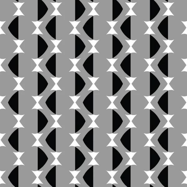 Geometrik Şekilli Gri Siyah Beyaz Renkli Vektörsüz Desen Arkaplanı — Stok Vektör