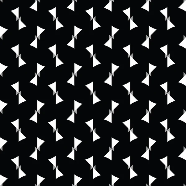 幾何学的形状を持つベクトルシームレスパターンテクスチャの背景 黒で着色 白とグレーの色 — ストックベクタ