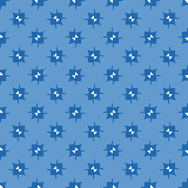 Vector Seamless Pattern Texture Background Geometric Shapes Colored Blue White — Stock Vector