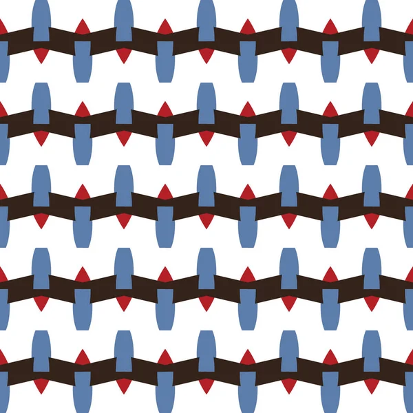 Vector Naadloze Patroon Textuur Achtergrond Met Geometrische Vormen Gekleurd Zwart — Stockvector