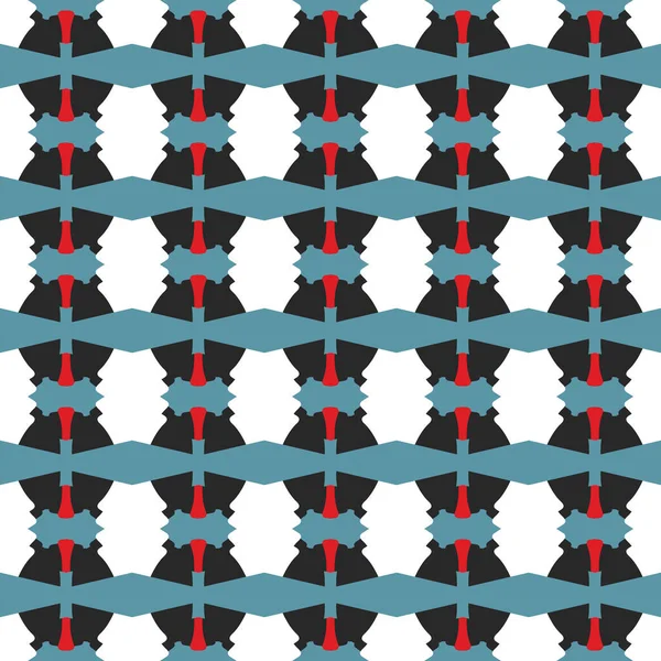 Vector Naadloze Patroon Textuur Achtergrond Met Geometrische Vormen Gekleurd Blauw — Stockvector