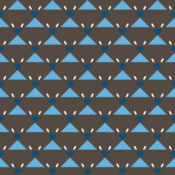 Vector Nahtlosen Muster Textur Hintergrund Mit Geometrischen Formen Braunen Blauen — Stockvektor