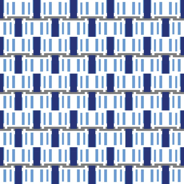 Vector Naadloze Patroon Textuur Achtergrond Met Geometrische Vormen Gekleurd Blauw — Stockvector