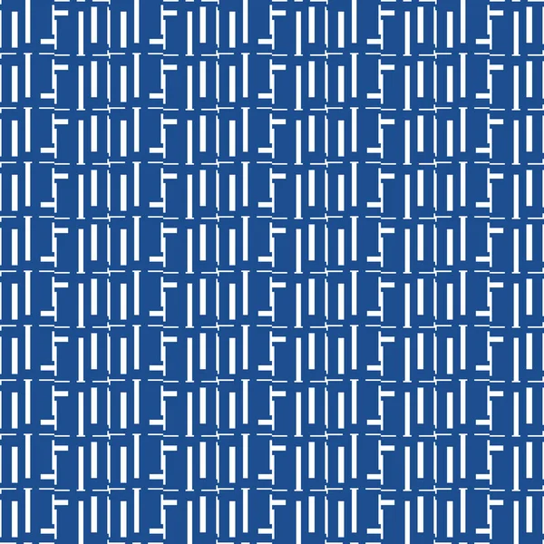 Vektor Zökkenőmentes Minta Textúra Háttér Geometriai Formák Színes Kék Fehér — Stock Vector