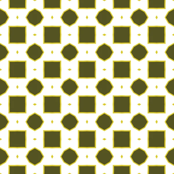 Vector Nahtlosen Muster Textur Hintergrund Mit Geometrischen Formen Braunen Gelben — Stockvektor