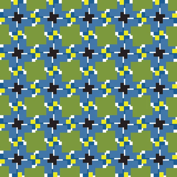 Vector Nahtlosen Muster Textur Hintergrund Mit Geometrischen Formen Grünen Blauen — Stockvektor