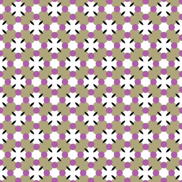 Vector Naadloze Patroon Textuur Achtergrond Met Geometrische Vormen Gekleurd Bruin — Stockvector