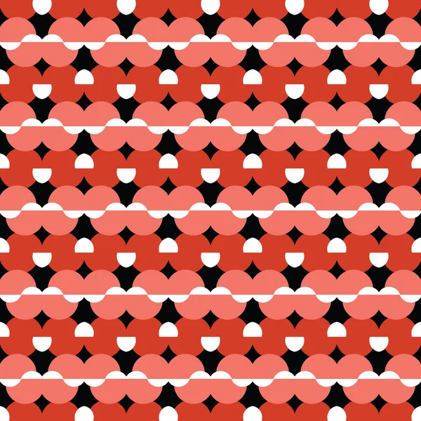 Vector Nahtlosen Muster Textur Hintergrund Mit Geometrischen Formen Roten Schwarzen — Stockvektor