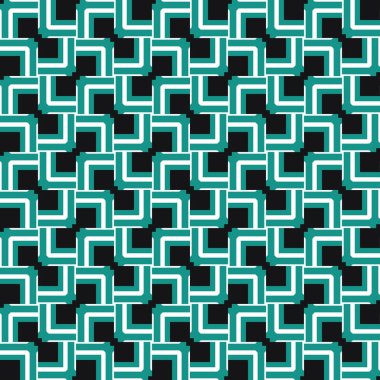 Geometrik şekilli, siyah, yeşil ve beyaz renklerde vektörsüz desen arkaplanı.