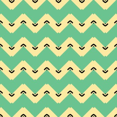 Geometrik şekilli, sarı, yeşil ve siyah renkli vektörsüz desen arkaplanı.