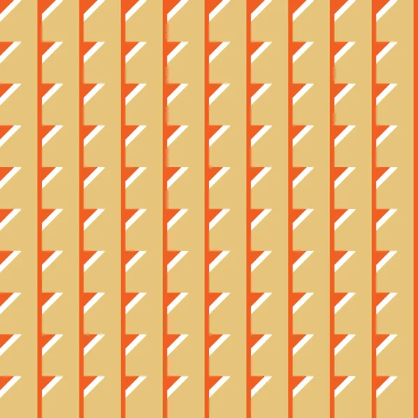 幾何学的形状を持つベクトルシームレスパターンテクスチャの背景 黄色で着色 オレンジと白の色 — ストックベクタ