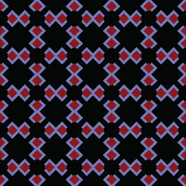 幾何学的な形状 赤の色でベクトルシームレスなパターンの背景テクスチャ — ストックベクタ