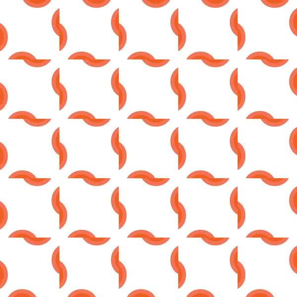 Векторная Бесшовная Текстура Фона Геометрическими Фигурами Окрашенная Оранжевые Белые Цвета — стоковый вектор