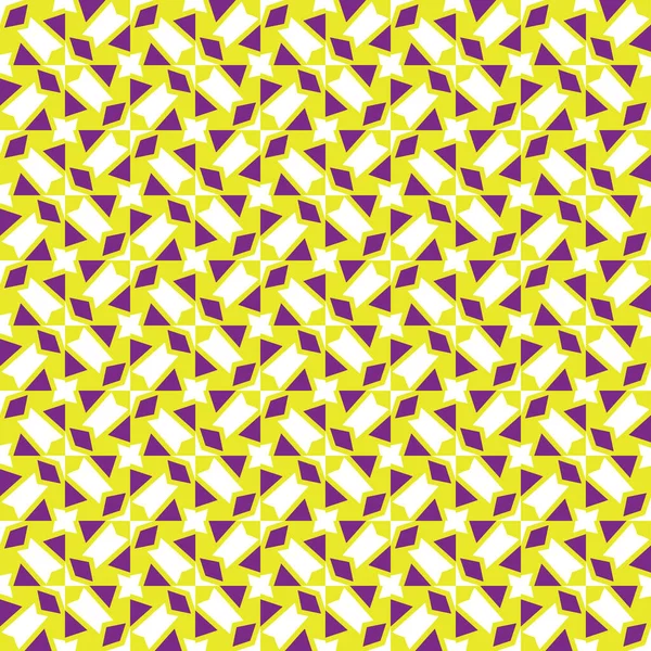 Vector Nahtlosen Muster Textur Hintergrund Mit Geometrischen Formen Violetten Gelben — Stockvektor