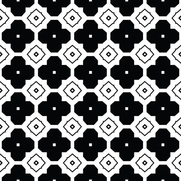 Vektor Nahtlosen Muster Textur Hintergrund Mit Geometrischen Formen Schwarzen Und — Stockvektor