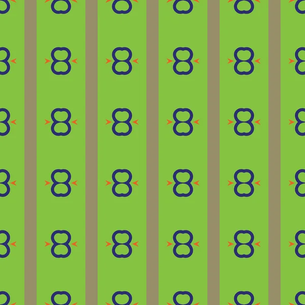 Vector Naadloze Patroon Textuur Achtergrond Met Geometrische Vormen Gekleurd Groen — Stockvector