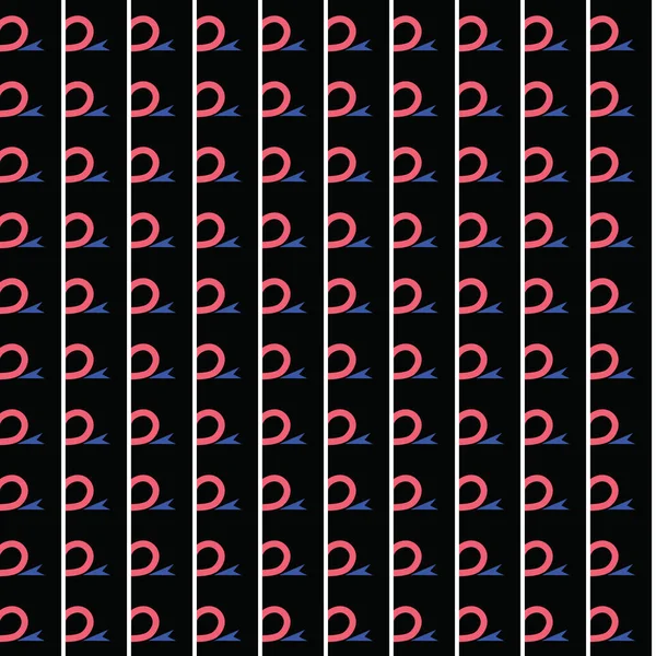 Vector Nahtlosen Muster Textur Hintergrund Mit Geometrischen Formen Schwarz Rosa — Stockvektor