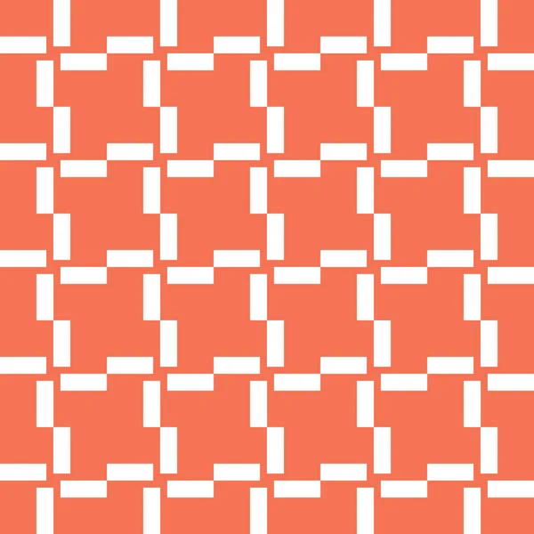 Vector Naadloze Patroon Textuur Achtergrond Met Geometrische Vormen Gekleurd Oranje — Stockvector