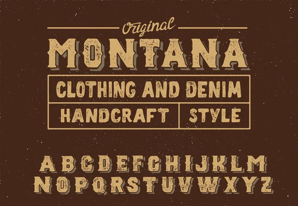 Montana1 — Stok Vektör