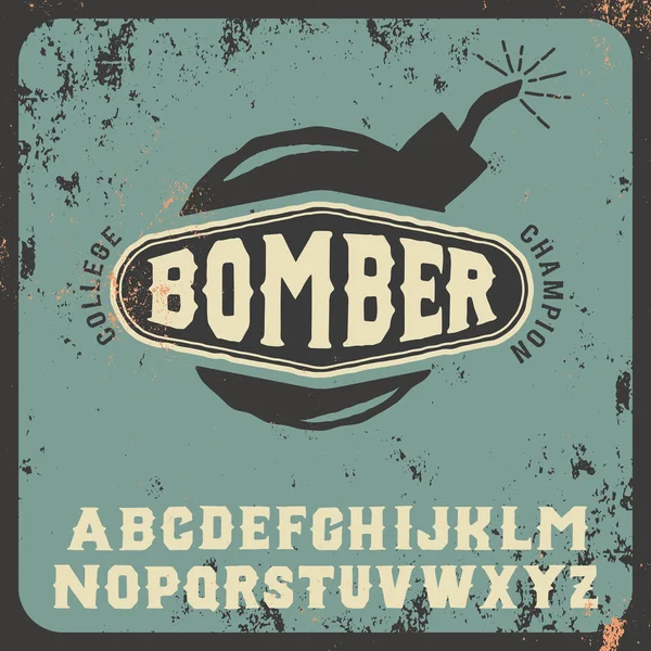 Bomber — Stock Vector