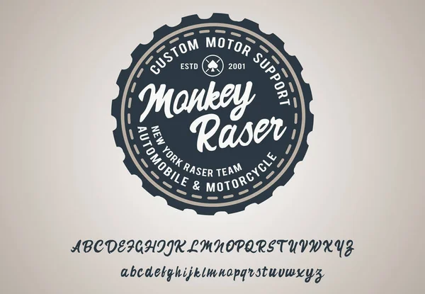 Monkey Raser — Stock Vector