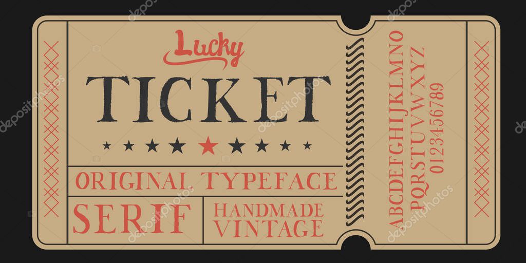 Script font. Summer and beach. Surf rider.
