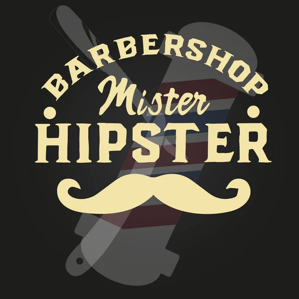 Mister hipster-logotypen — Stock vektor