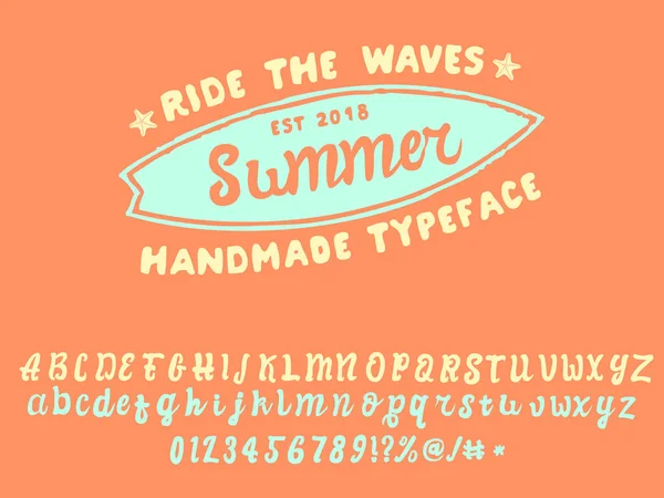 Zomer font set — Stockvector