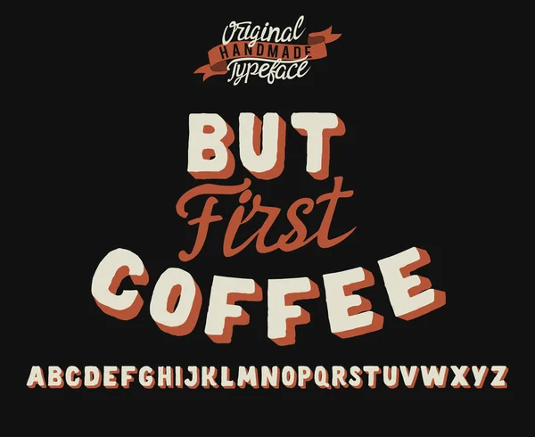 Aber erster Kaffee — Stockvektor