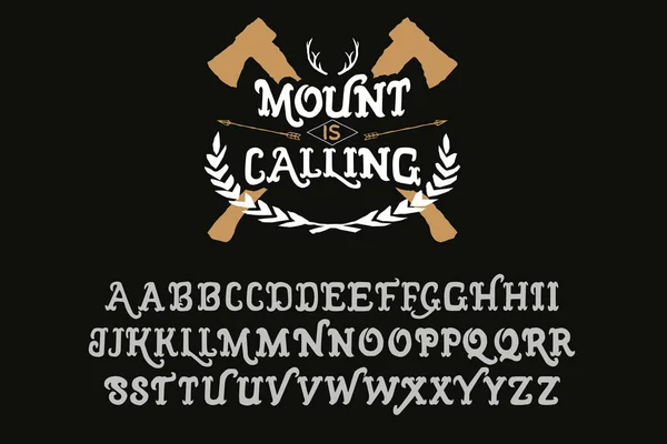 Mount is Calling — Stock Vector