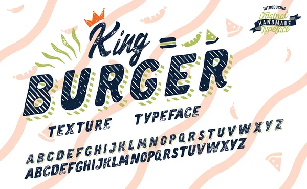 Hamburguesa king. — Vector de stock