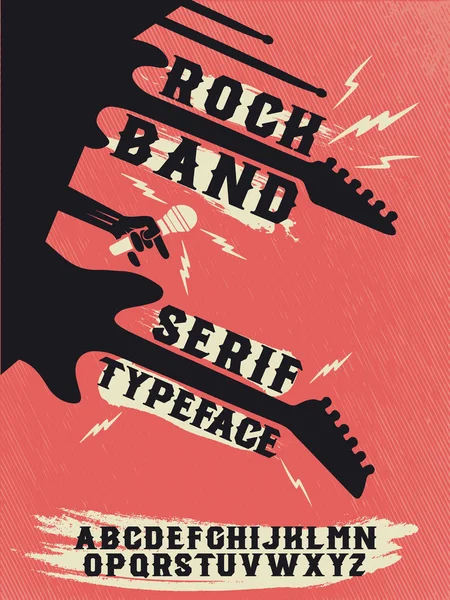 Rock band — Stock Vector