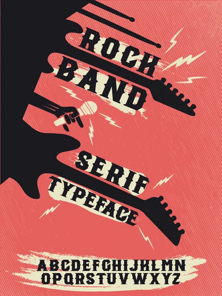 Banda de rock — Vector de stock