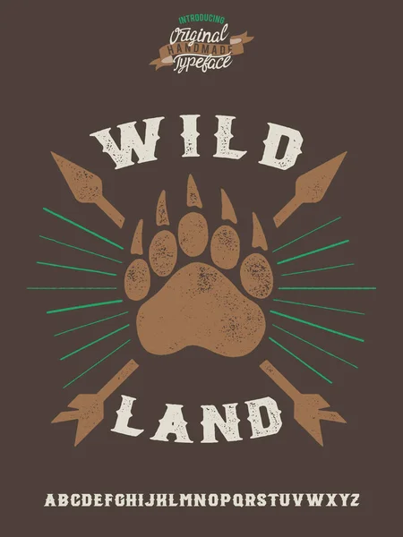 Wild Land — Stock Vector