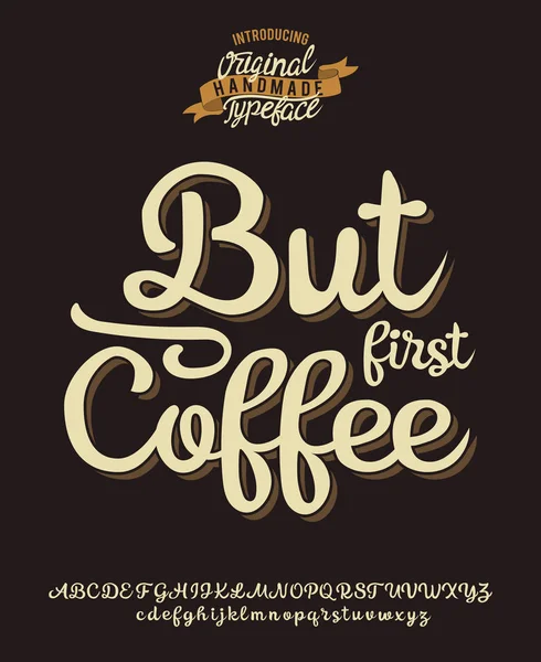 Но сначала кофе. — стоковый вектор