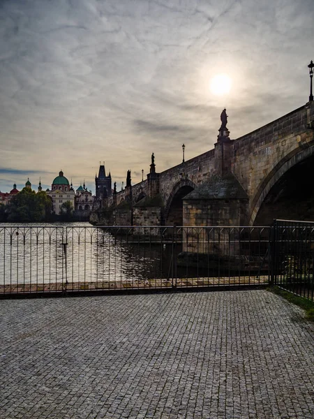 Herbstmorgen Der Prager Altstadt — Stockfoto