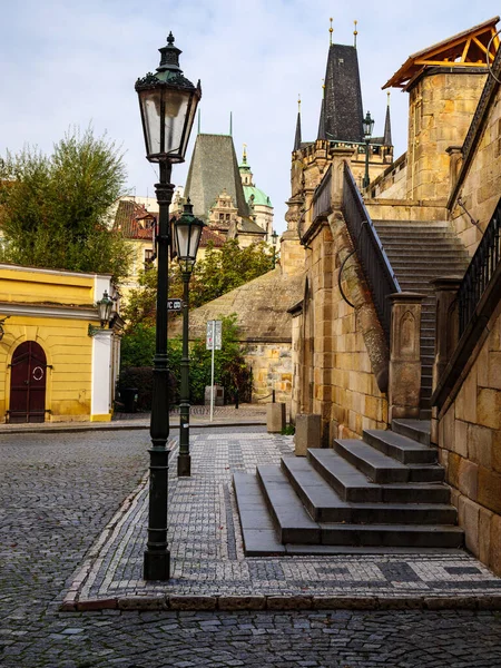 Herfst Ochtend Praag Oude Stad — Stockfoto