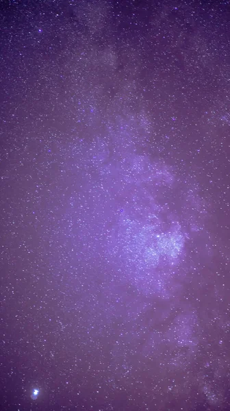 Lattea Con Stelle Nello Spazio Notte Cielo Stellato Tempo Nuvoloso — Foto Stock