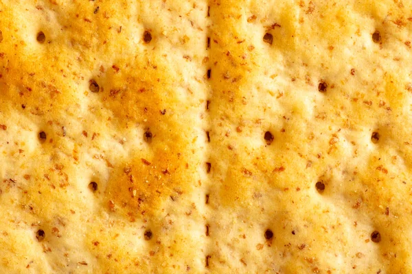 Whole Wheat Cracker Texture Close — Stock Photo, Image