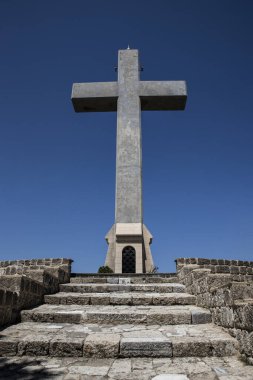 çapraz ve mount filerimos, Yunanistan, Rodos gözlem güvertesinde