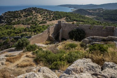 Kritinia Ortaçağ Şatosu (Kastellos), Rodos Adası, Yunanistan
